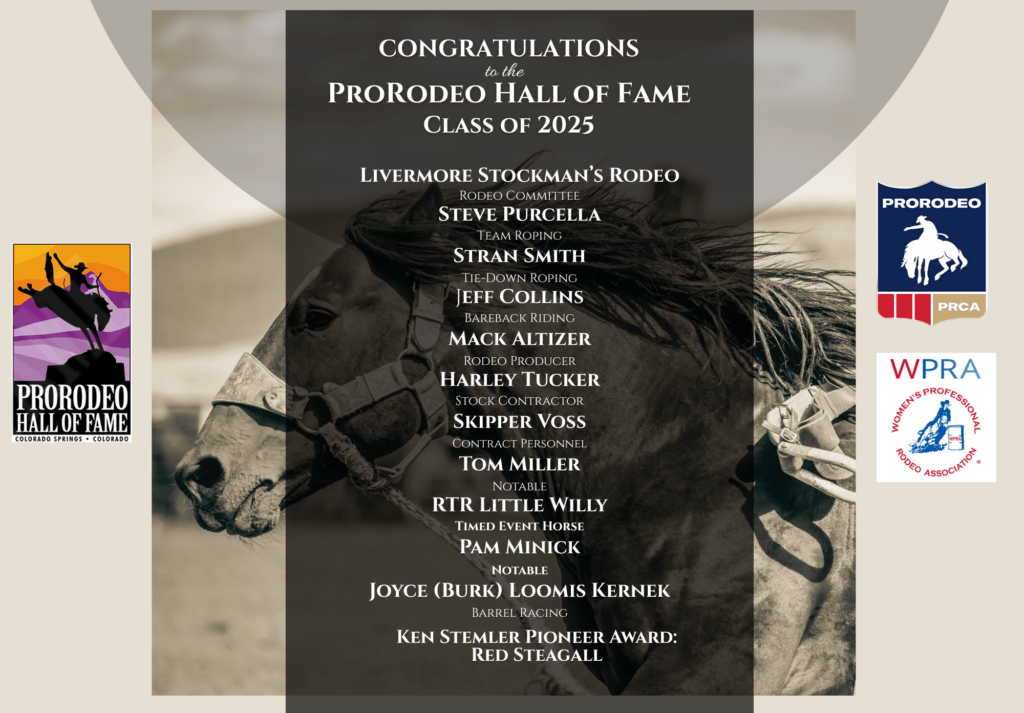 2025 ProRodeo Hall of Fame Induction class.
